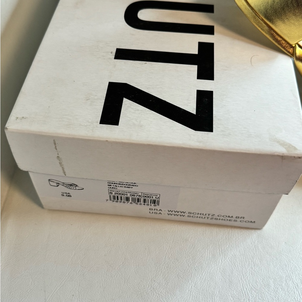 SCHUTZ Gold Women's Sandals - Picture 9 of 9